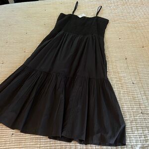 J Crew smocked midi dress